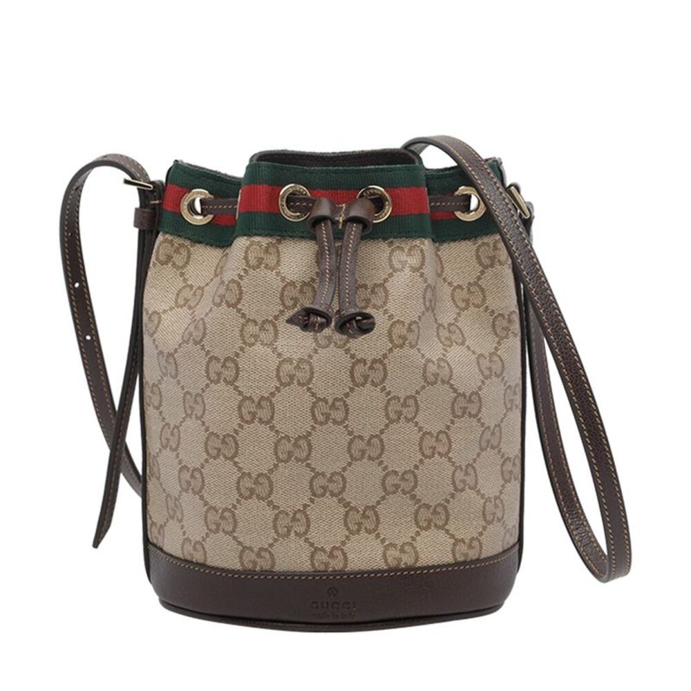 Gucci Women Mini Web Detail And Gg Bucket Bag
